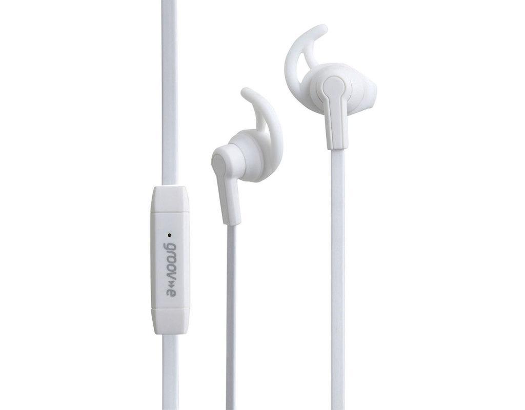 Groov-e GVEB15WE Sport Buds Earphones with Remote Mic - White