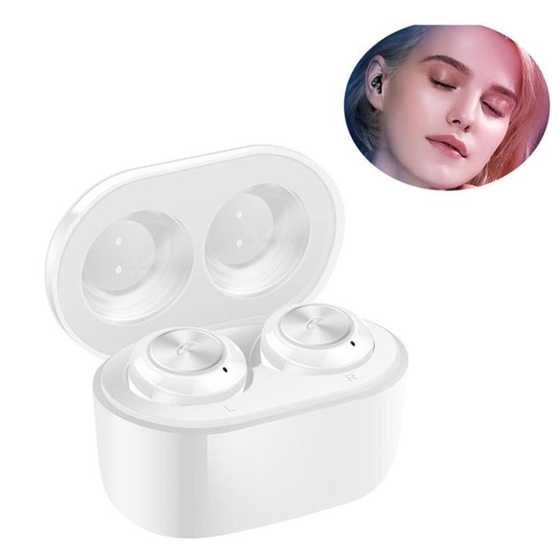 A6 TWS 5.0 Mini Wireless Earbuds Bluetooth Earphone for Android & Iphone - White