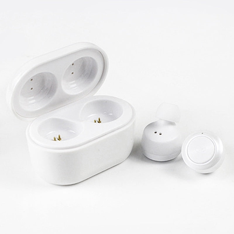 A6 TWS 5.0 Mini Wireless Earbuds Bluetooth Earphone for Android & Iphone - White