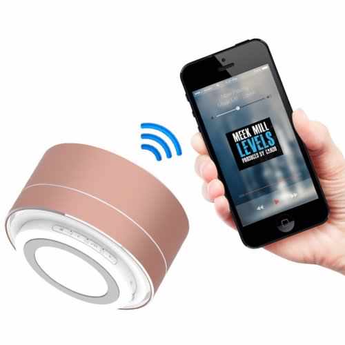 Mini Portable Wireless Bluetooth Speaker for iPhone iPod iPad Samsung - Gold