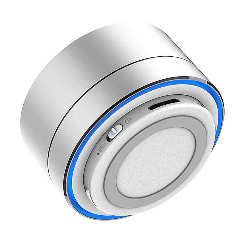 Mini Portable Wireless Bluetooth Speaker for iPhone iPod iPad Samsung - Silver