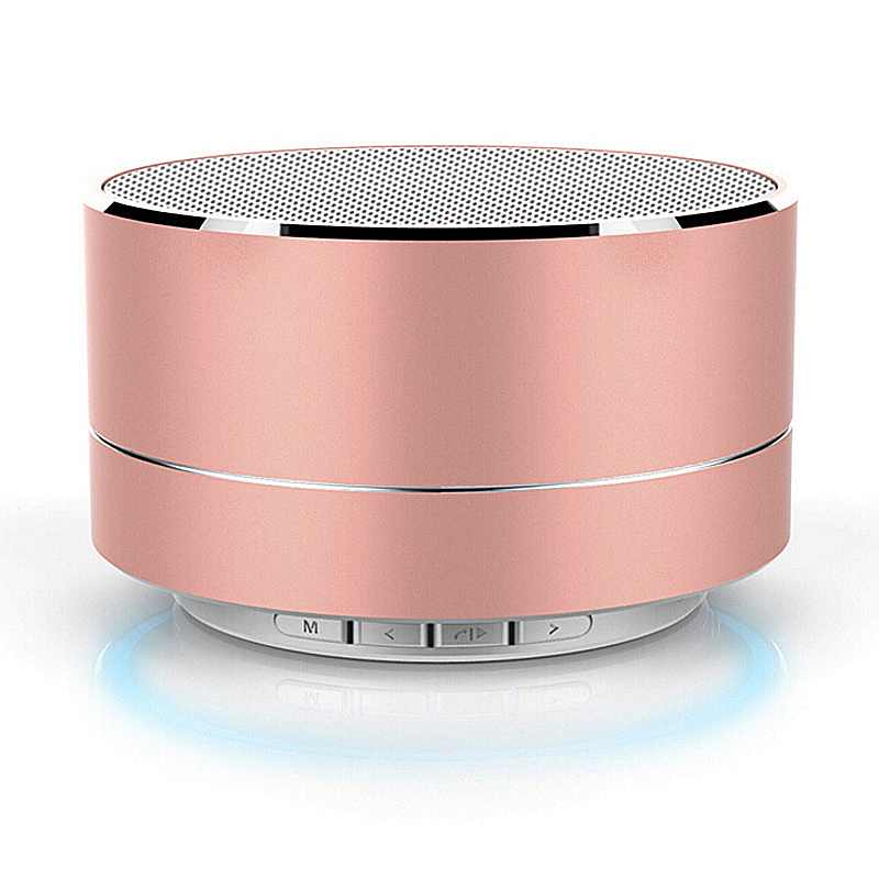 Mini Portable Wireless Bluetooth Speaker for iPhone iPod iPad Samsung - Rose Gold