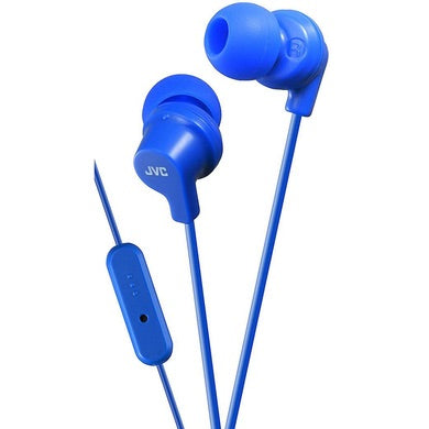 JVC HAFR15A Colourful In-Ear Headphones with Remote & Mic - Blue