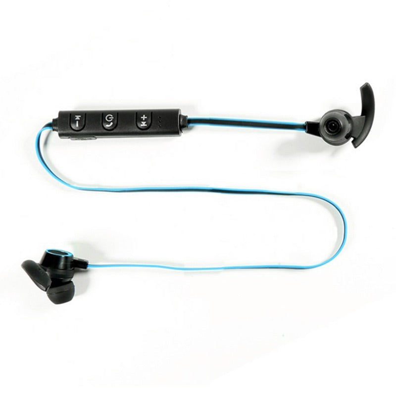 Bluetooth 4.1 Wireless Headphone Stereo Sports Earbuds In-Ear Headset Earphone -Black+Blue